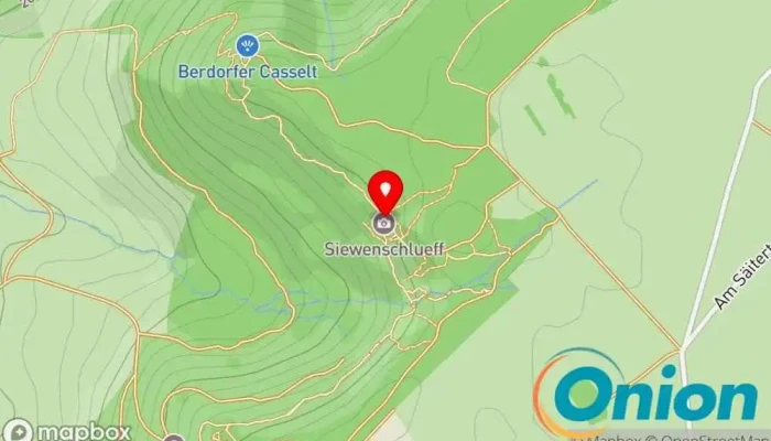 Kaart vun Siweschlëff Sehenswürdigkeit zu Berdorf