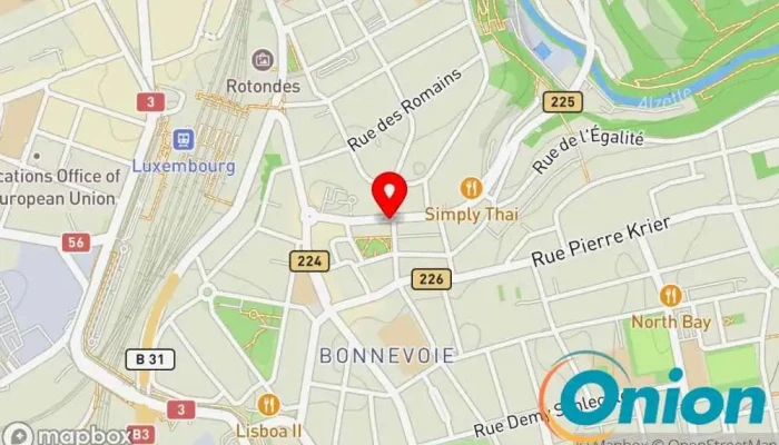 Kaart vun Synergy Engineering Concept SA Computersupport und -dienste, Business-to-Business-Dienst, IT-Berater, Anbieter von Druckausrüstung, Softwareentwickler/-hersteller zu Luxemburg