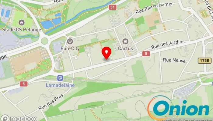 Kaart vun Thermofroid Services Luxembourg Sàrl Heizungsmonteur zu Pétange