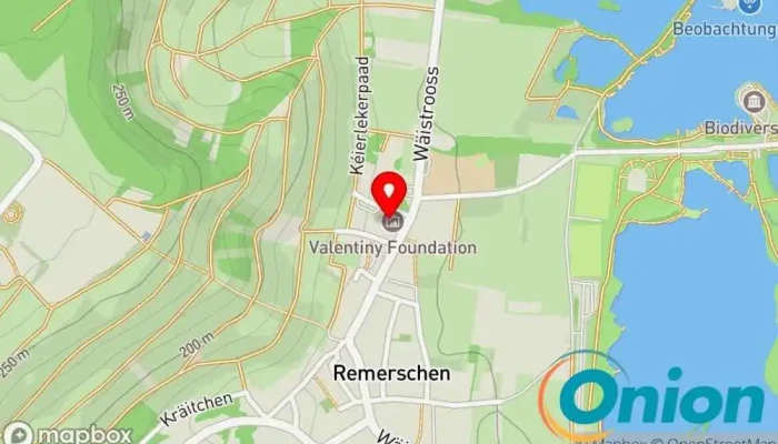 Kaart vun Valentiny foundation Kunstmuseum, Architekt, Sehenswürdigkeit zu Schengen