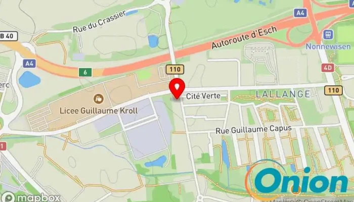Kaart vun Via Jardin Landschaftsgestalter, Gärtner zu Esch an der Alzette