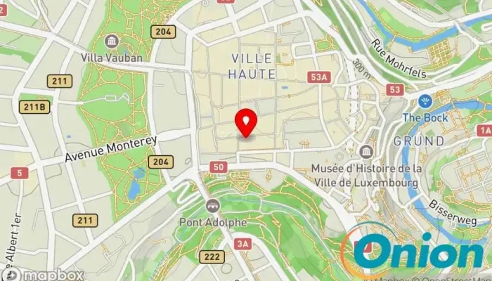 Kaart vun Weltladen Souvenirladen, Schokoladenmanufaktur, Haushaltswarengeschäft, Geschäft für Softdrinks, Supermarkt zu Luxemburg
